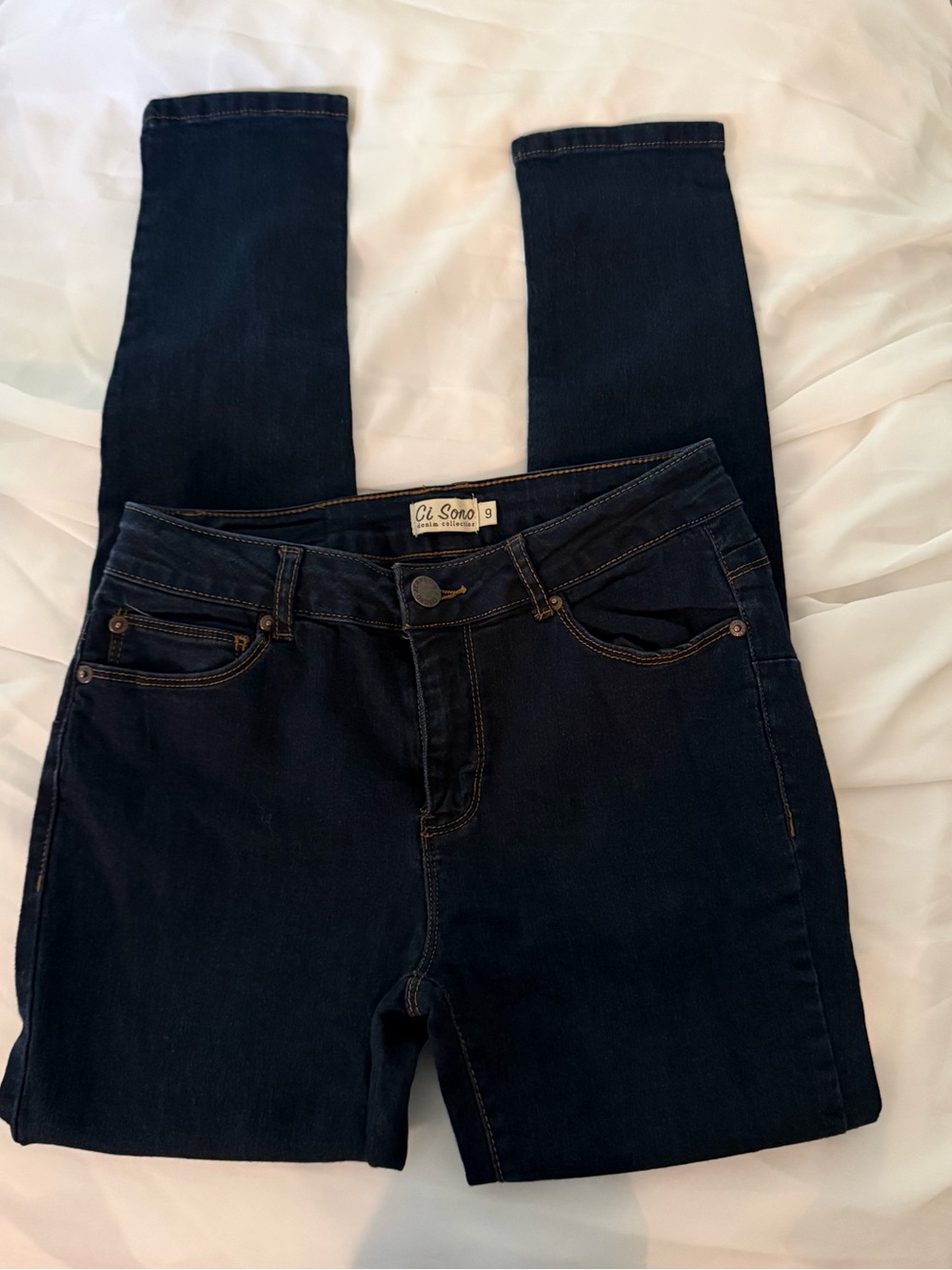 Ci Sono Dark Indigo Skinny Jeans